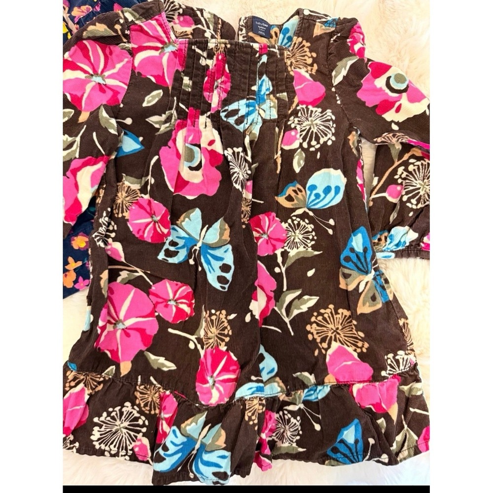 Set of 2 baby gap toddler girls corduroy dresses 2t - Picture 3 of 4